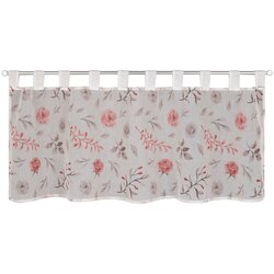 Sehlbach Belo-rožnata prosojna zavesa 135x45 cm Rose – Cene