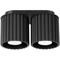 Sollux Crni metalni reflektor 10x21 cm Zora – Cene