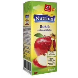 Nutrino sokić ceđena jabuka 200ml, 4m+ 1100300 Cene