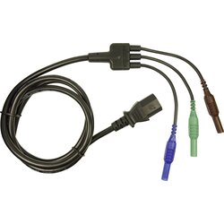 Cliff Varnostni merilni kabel \, [vtikač 4 mm - vtičnica za naprave C13]\, 1\,5 m\, modre\, zelene in rjave barve\, CIH29920, (20422397) Cene