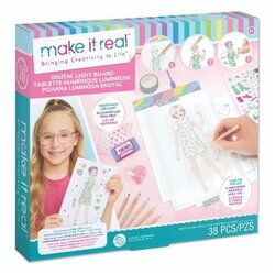 MAKE IT REAL Make It Real: Kreativna ploča za modni dizajn s LED osvjetljenjem i šablonama Cene