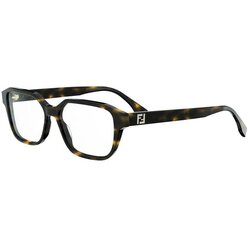 Fendi Squared Havana Rectangular Eyeglasses ONE SIZE (55) Havana/Kristalna Cene