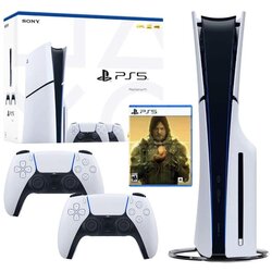 Playstation 5 Slim 1TB D Chassis | 2 DualSense Controller | Death Stranding Cene