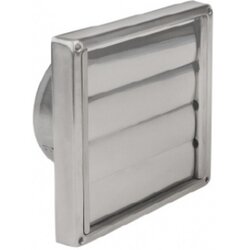 ETISAIR zunanja stenska inox rešetka 125 mm z žaluzijami 50795 Cene