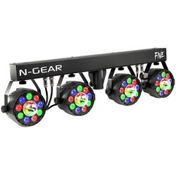 N-gear PB-FIVE Partybar, DMX in-out, stalak, 4 LED RGB glave, kontrola, strobo Cene