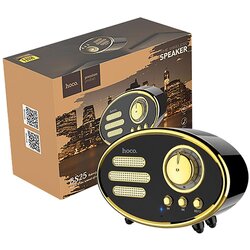 Hoco Zvučnik bežični, Bluetooth,retro, 1200 mAh, 5 h, 5 W - BS25 Time, Crni Cene
