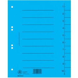 Pregrada kartonska A4 250g pk100 Donau 8610001-10 plava Cene