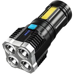 Maxi LED svjetiljka s USB punjenjem - Crna KP26840 Cene