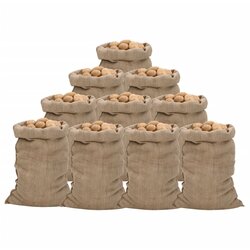 vidaXL Jutene vreće 10 kom 60 x 105 cm 100 % juta 340 g/m² Cijene