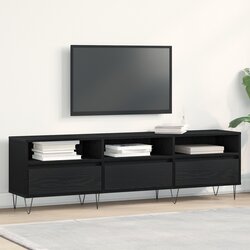 vidaXL TV Kabinet Crni hrast Konstruirano drvo Velik Cijene