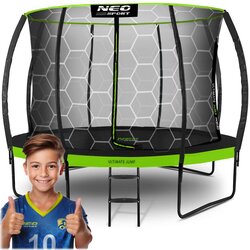 Neo-Sport profilirani vrtni trampolin 435 cm (14 ft) s unutarnjom mrežom Cene