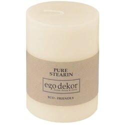 Eco candles by Ego dekor Kremno bela sveča Friendly, čas gorenja 37 h Cene