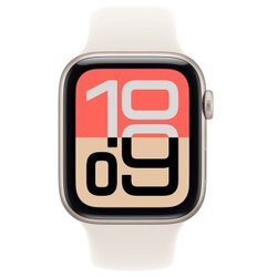 Apple watch se 3 gps 44mm starlight aluminium case with starlight sport band - m/l (mehj4et/a) Cene