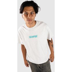 ICHPIG Strike Logo T-shirt white marle / teal Cene