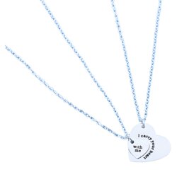 Duo Heart Ogrlice - Srebrna KP21121 Cene