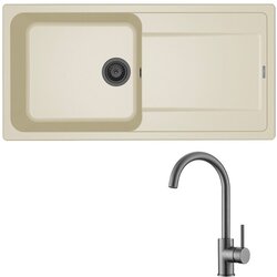 ELLECI Set Life 480 + slavina Vida Grafit/Bianco Antico Cene