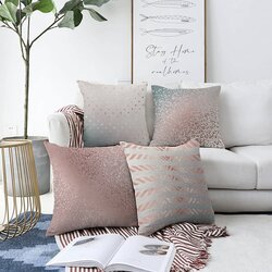 Minimalist Cushion Covers Komplet 4 prevlek za vzglavnik Glitters, 55 x 55 cm Cene