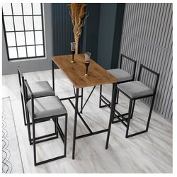 Hanah home Set 4 barske stolice i barski sto Nordic Šareni Cijene