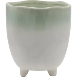 Chic Antique Cvetlični lonec na podstavku "Fayence" - ∅ 13 cm Cene