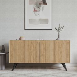 Woody Fashion Pekin konzolni stolić, 150 x76 x40 cm, Hrast Cene