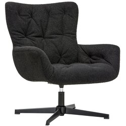 Premium Living vrtljivi stol lounge -trend-, črna Cene