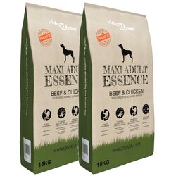 vidaXL Suha hrana za pse Maxi Adult Essence Beef&Chicken 2 vreči 30 kg, (20824117) Cene