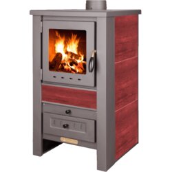 PRO-TERMO Peć na čvrsto gorivo, 7.5kW – NOVA G Pro, Crvena Cene