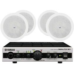 Yamaha komplet: compact MA2030 ojačevalnik + 4. kom. ld systems contractor cics 52 100 v instalacijski vgradni zvočnik - - audio-kondric Cene