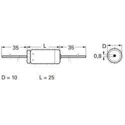 FTCAP A47104010025 / 1010480 elektrolitski kondenzator aksijalno ožičen 470 µF 40 V (Ø x D) 10 mm x 25 mm 1 St. Cene