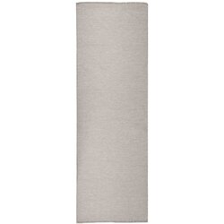 Vanjski tepih ravnog tkanja 80 x 150 cm svijetlo sivi Cene