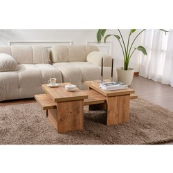 Hanah home stočić za dnevnu sobu sanctuary - atlantic pine atlantic pine coffee table Cene