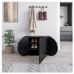 Hanah home cipelarnik pozy shoe bench black Cene