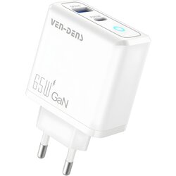 Type C + USB Hiter polnilec Potovalni adapter - Bela KP34855 Cene
