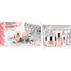 Clinique ŽENSKI POKLON SET MOISTURE SURGE (SELF REHYDRATING TREATMENT 50 ML + MOISTURIZING NIGHT MASK 30 ML + LIP TREATMENT 7ML + MAKE UP BAG) Cene