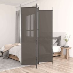  pregrada s 3 panela antracit 150 x 200 cm od tkanine Cijene