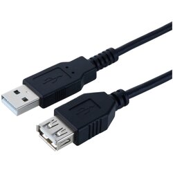 Logilink USB Cable Extension 2m CU0010B Black Cene