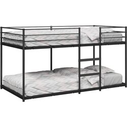 vidaXL Dvoposteljna postelja brez vzmetnice črna 90x200 cm jeklo Cene