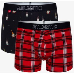 Atlantic Men's Boxer Shorts 2Pack - Dark Blue/Red Cene