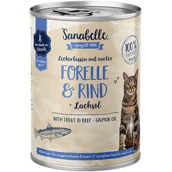 Sanabelle All Meat 6 x 400 g - Postrv in govedina Cene