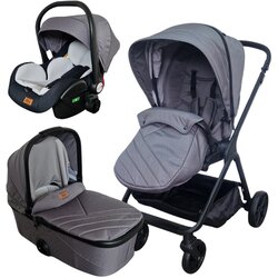Bbo kolica za bebe 3u1 mamamia grey, 0m+ Cene