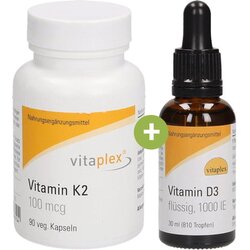 Vitaplex vitamin D3 kapljice + Vitamin K2 kapsule Cene