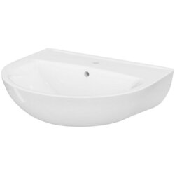 Cersanit Umivalnik President (55 cm, s prelivom, bel) Cene