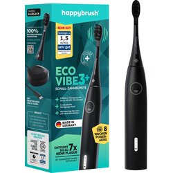 happybrush ECO VIBE 3+ početni komplet, potpuno crna boja - 1 kom Cene