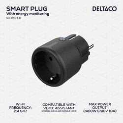 Deltaco SMART HOME Mini Utičnica s LED Indikatorom i WiFi Kontrolom Cene