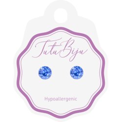 Tutu Biju Modni uhančki Xirius 7.1 mm - Sapphire - TXI71C206 Cene
