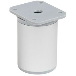 WALTECO Teleskopska pohištvena noga (Š x Do: 4 x 4 cm, Nastavitev višine: 6 cm - 8 cm, Nosilnost izdelka: 50 kg, Plastika, Okrogle oblike) Cene