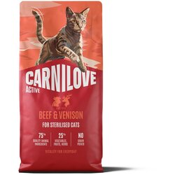 Carnilove Cat Active Adult Sterilised, briketi - govedina in divjačina 6 kg Cene