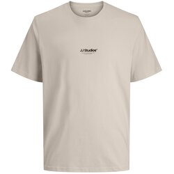 Jack & Jones Muška majica Jorhyeres Back Element Tee Ss Crew, Krem Cene