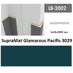 AGT profil Zidni MDF LB-2002 SupraMat Glamarous Pacific (3029) 2800x48x3mm ( 026-066 ) Cene