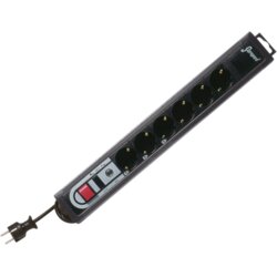 REV Surge protector 6-fold 3,0 m Supra-Guard black Cene